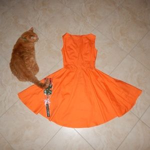 Orange vintage dress